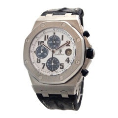 Audemars Piguet Stainless Steel Royal Oak Offshore Navy Wristwatch