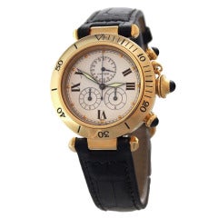 Cartier Yellow Gold Pasha Chrono-Reflex Wristwatch