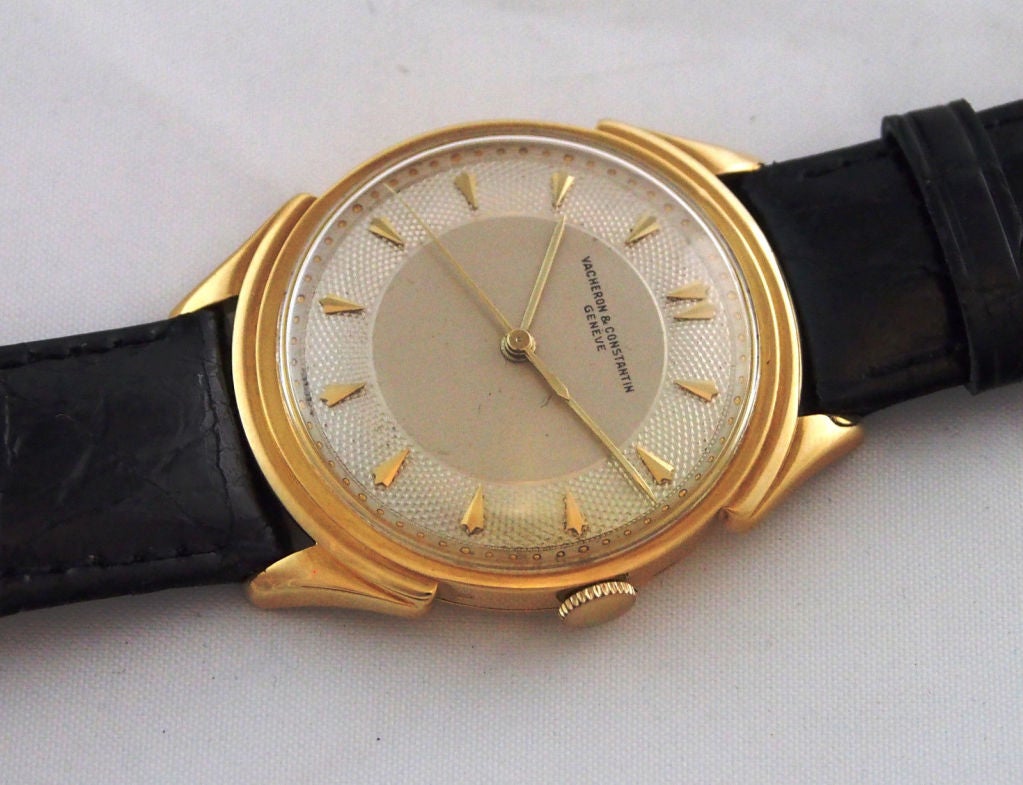 Vacheron and Constantin Yellow Gold Wristwatch with Fancy Lugs Ref 4722 ...