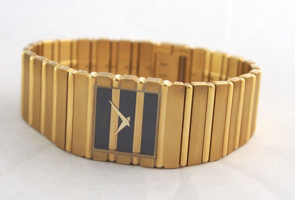 Piaget Lady's Yellow Gold Polo Bracelet Watch In Excellent Condition In Los Angeles, CA