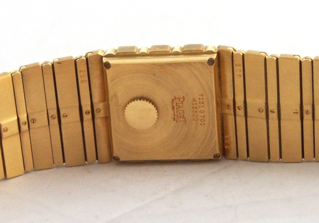 Piaget Lady's Yellow Gold Polo Bracelet Watch 1