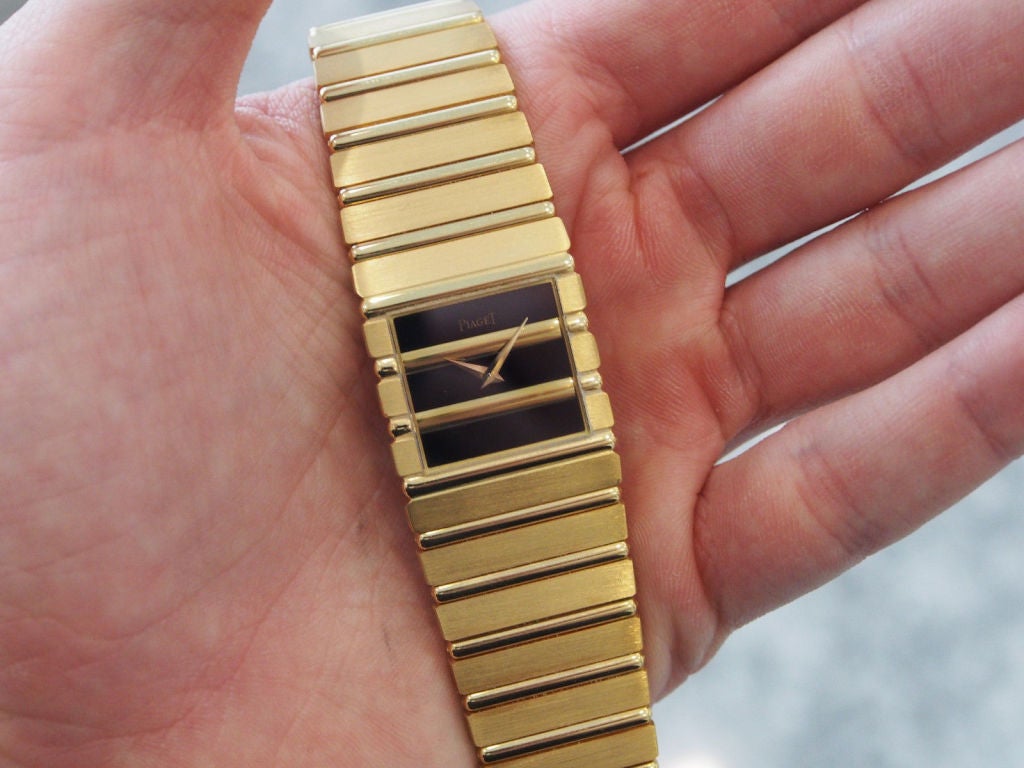 Piaget Lady's Yellow Gold Polo Bracelet Watch 3