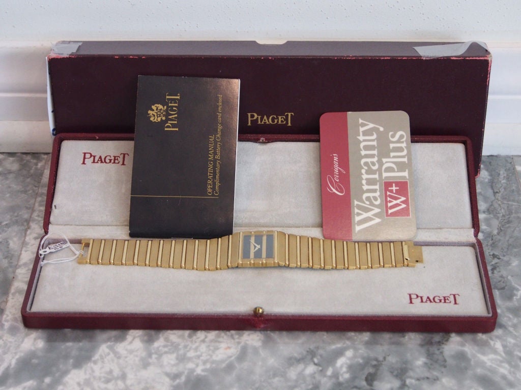 Piaget Lady's Yellow Gold Polo Bracelet Watch 5