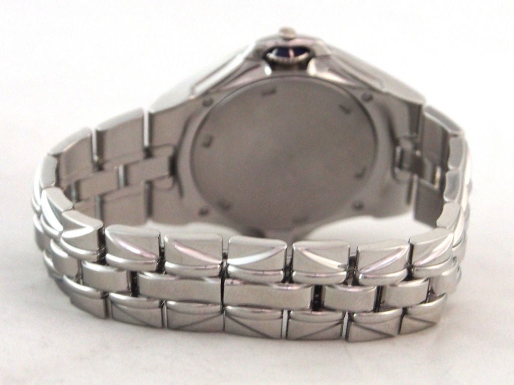 Patek Philippe Stainless Steel Sculpture Bracelet Watch Ref 5091/1A In Excellent Condition In Los Angeles, CA