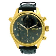 IWC Pilots Doppelchronograph Yellow Gold Used