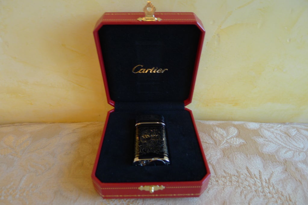 Women's or Men's CARTIER Limited Edition Dragon de Cartier Palladium Lighter