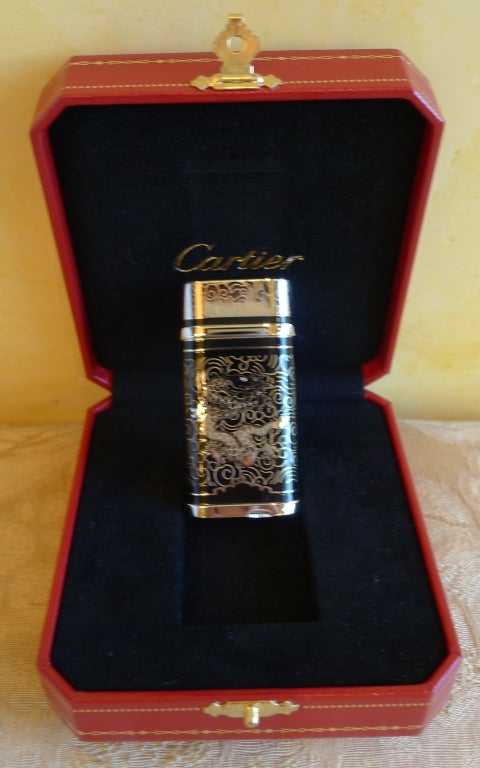 CARTIER Limited Edition Dragon de Cartier Palladium Lighter 1