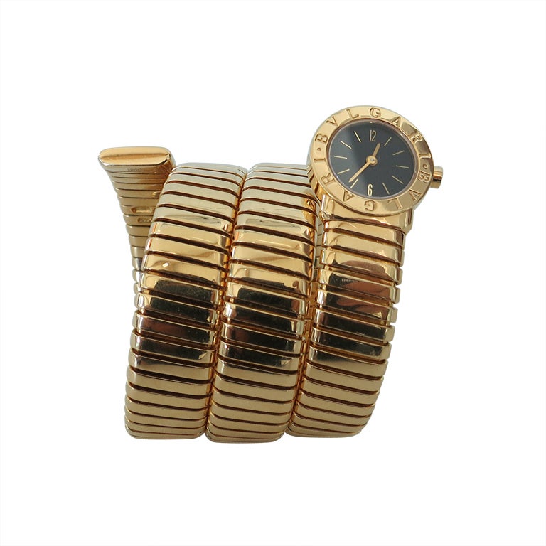BULGARI Lady's Yellow gold Tubogas Snake Watch