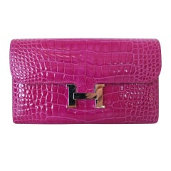 Hermes Constance Alligator Wallet/Clutch