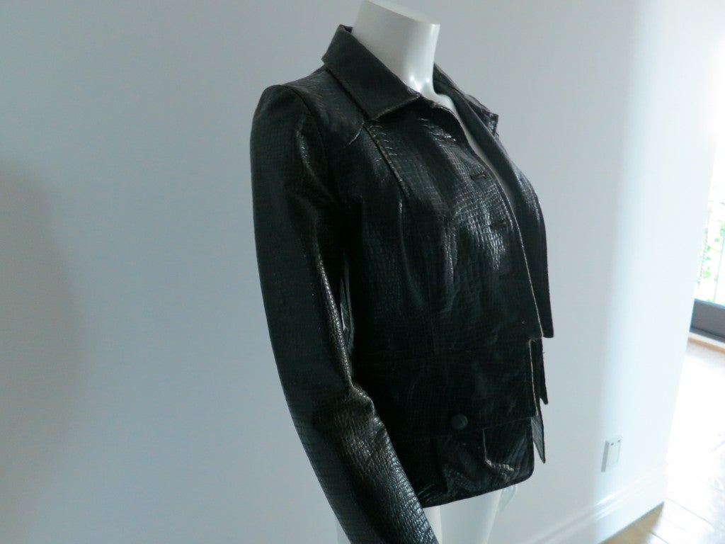 Chanel croc embossed leather Jacket/Rock at the Met 1