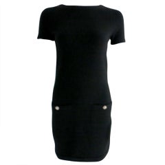 Chanel Classic Black Knit Dress