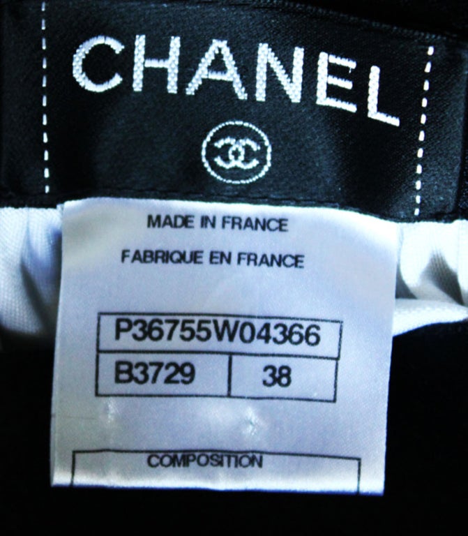 Chanel Black Silk Full Length Skirt 1