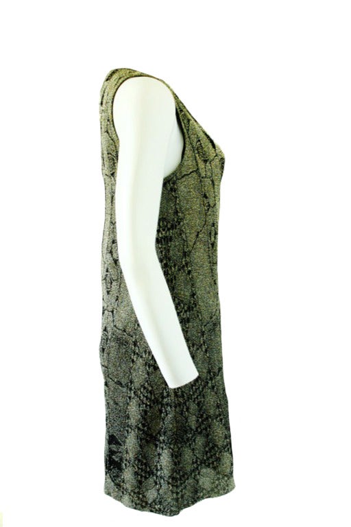 Chanel sleeveless shimmer dress 1
