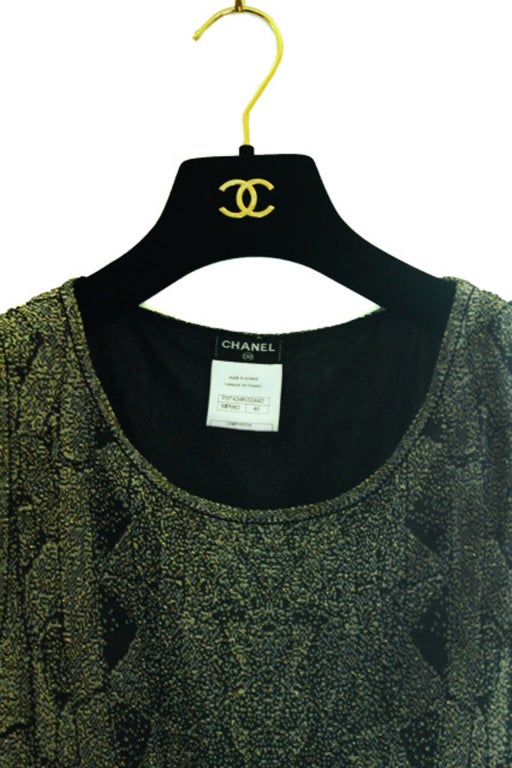 Chanel sleeveless shimmer dress 3