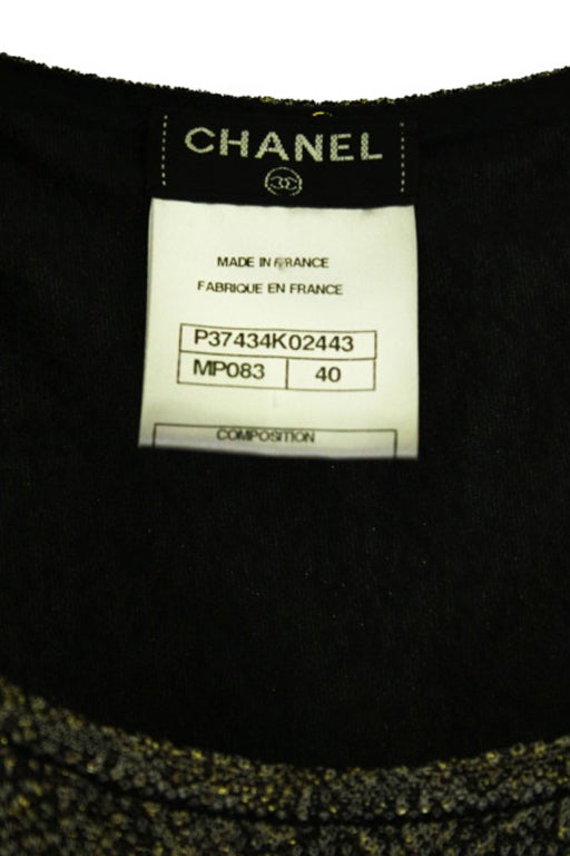 Chanel sleeveless shimmer dress 4