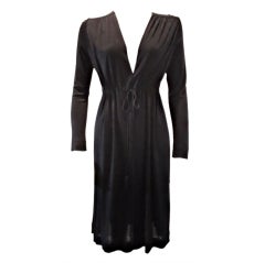 Vintage YSL Black Jersey Dress