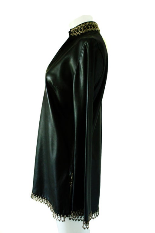 chrome hearts leather dress
