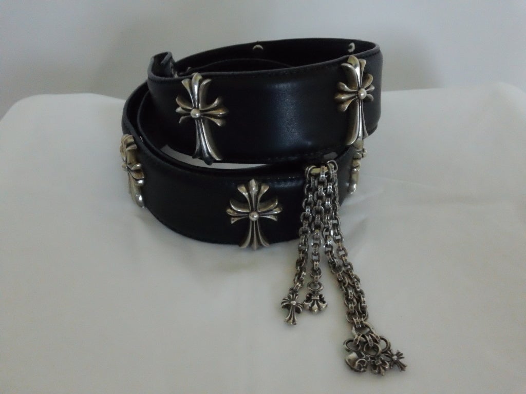 chrome hearts leather watch strap