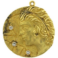 Tiffany Virgo Zodiac Medallion
