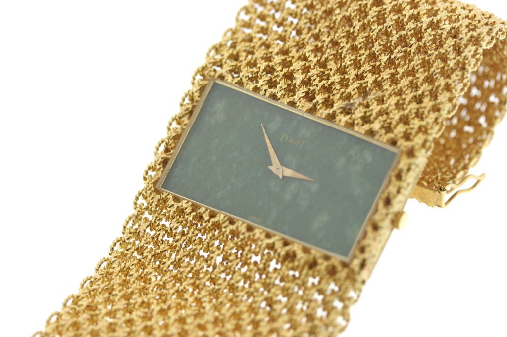 PIAGET 1970s Gold Mesh Bracelet Watch 1