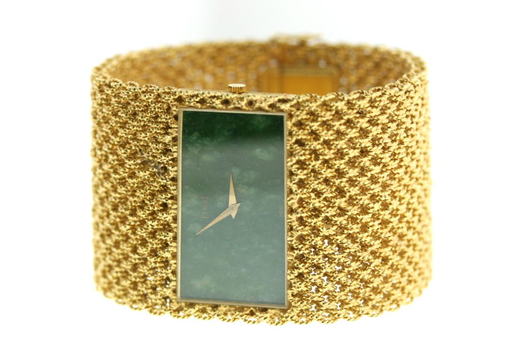 PIAGET 1970s Gold Mesh Bracelet Watch 2