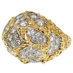KUTCHINSKY Gold and Diamond Cocktail Ring