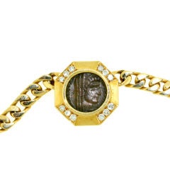 BULGARI Ancient Coin Gold Choker