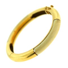 TIFFANY 
CO Ivory Gold Bangle Bracelet