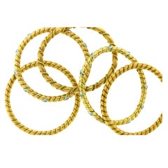VAN CLEEF & ARPELS Set of Five Bangle Bracelets