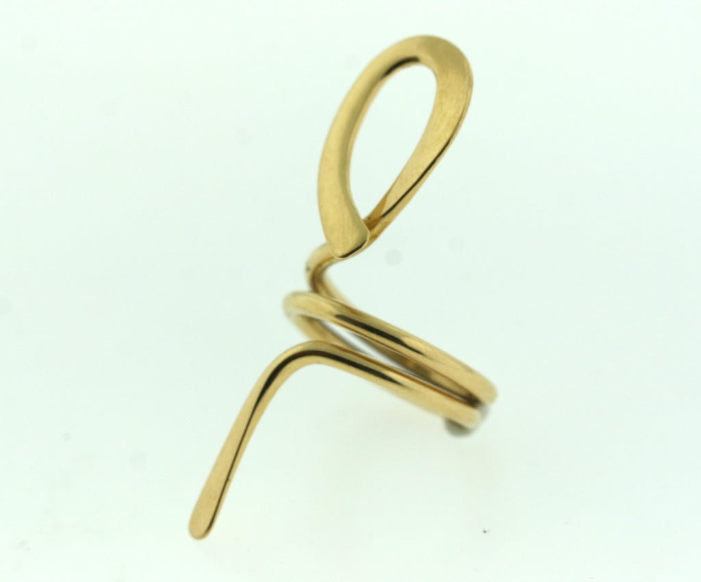 CARTIER Din Vanh Gold Ankh Ring