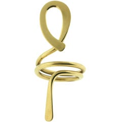 CARTIER Din Vanh Gold Ankh Ring