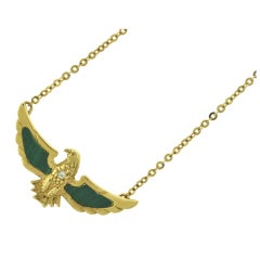 VAN CLEEF & ARPELS Malachite "Eagle of Freedom" Necklace