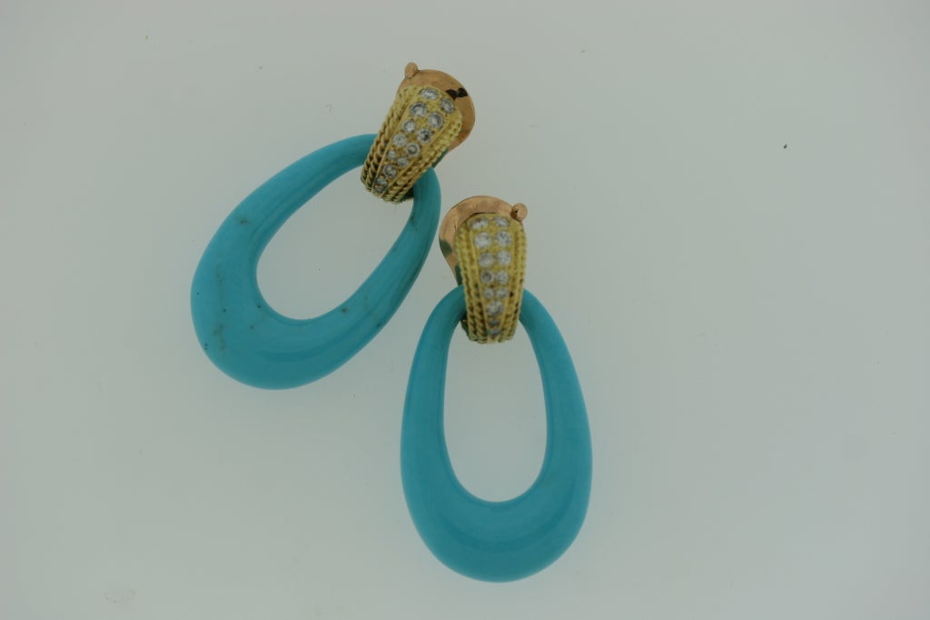 VAN CLEEF & ARPELS Diamond Interchangeable Hoop Earrings 2