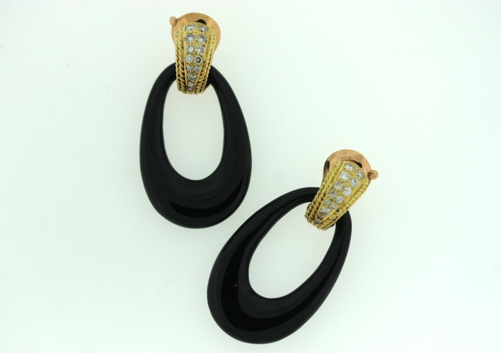 VAN CLEEF & ARPELS Diamond Interchangeable Hoop Earrings 3