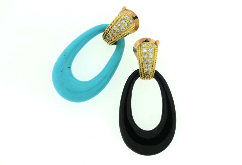 VAN CLEEF & ARPELS Diamond Interchangeable Hoop Earrings 4