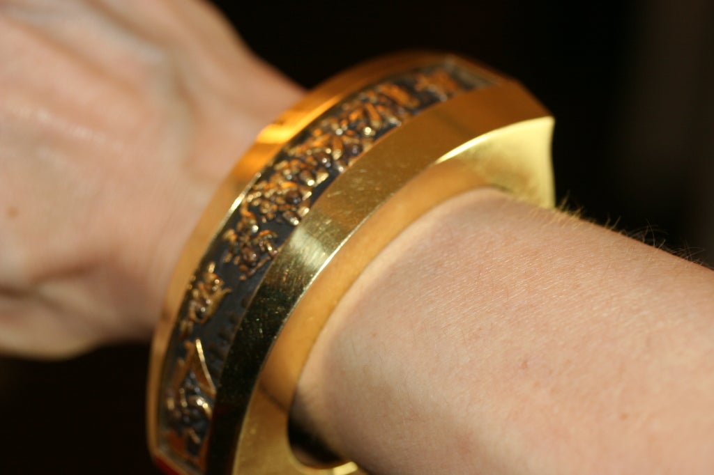 Women's Limited Edition Shakudo Gold 1960s Cuff Bracelet