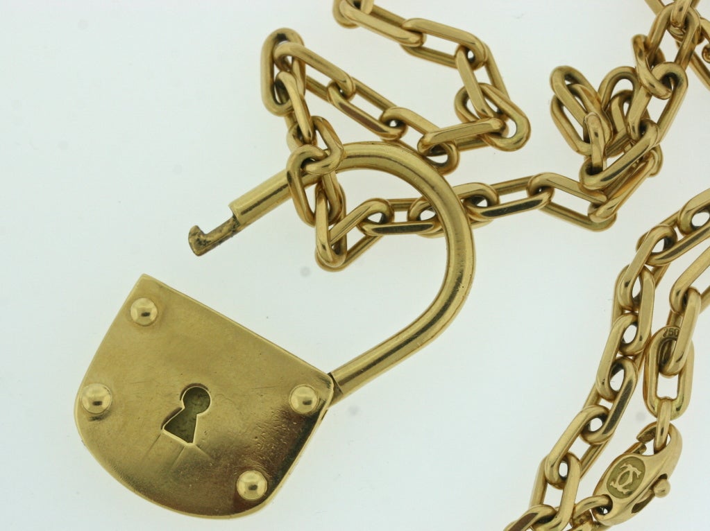 Women's CARTIER 1970s Whimsical Padlock Necklace