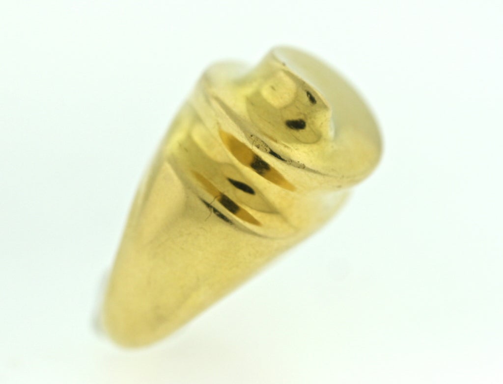 Contemporary PATRICIA VON MUSULIN Gold Swirling Ring For Sale