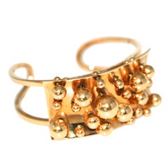 POL BURY Spectacular 1970s Kinetic Ball Cuff