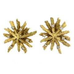 Chaumet Diamond Gold Earrings