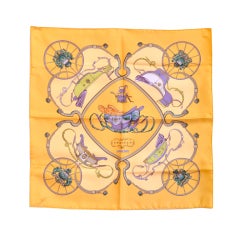 Vintage Hermes Silk Scarf "Springs"