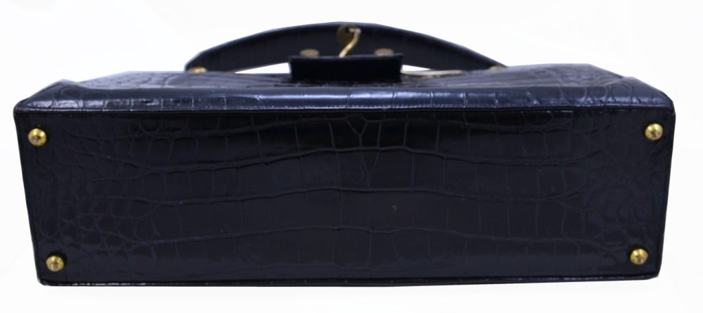 Vintage Genuine Alligator Handbag 2