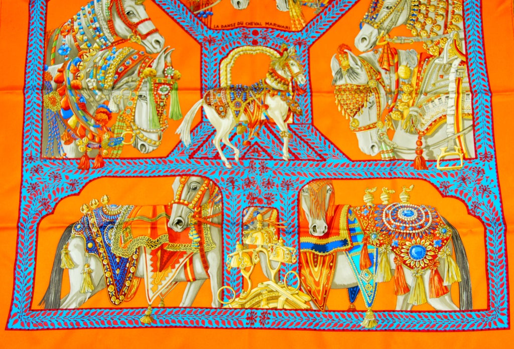 Gorgeous and bright, this Hermes scarf 
