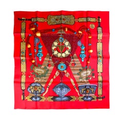 HERMES "Tibet" Silk Scarf 35"