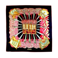 HERMES "Ombré et Lumieres" 35" Silk Scarf