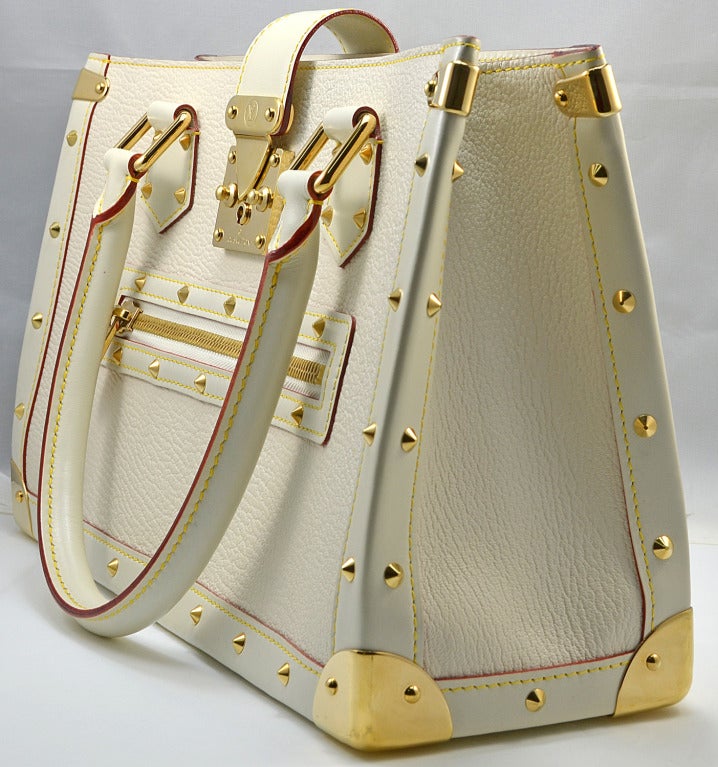 Louis Vuitton Suhali Le Fabuleux Handbag in Off White at 1stdibs
