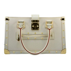 Louis Vuitton Suhali Le Fabuleux Handbag in Off White