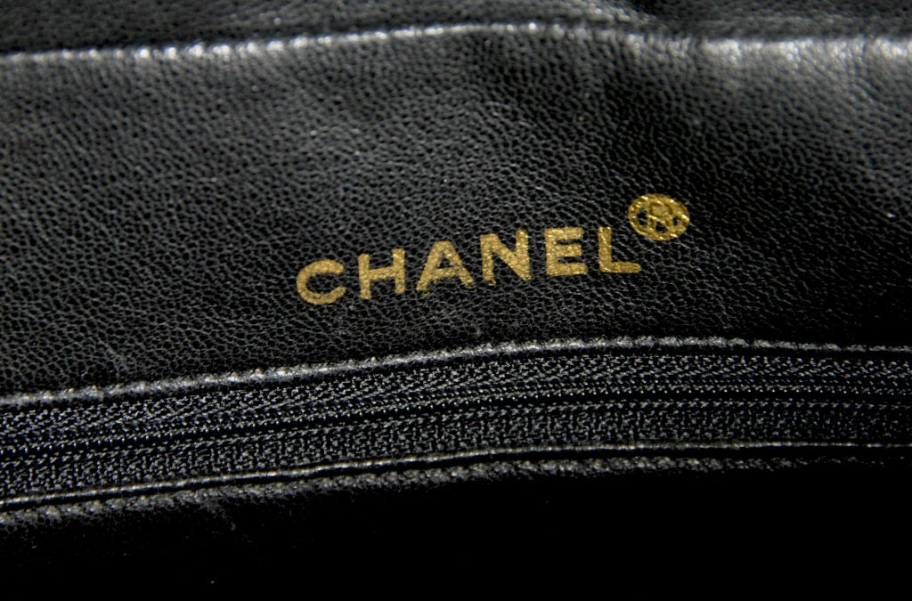 Rare Vintage Runway Chanel Black and White Handbag 4