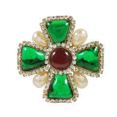 Fabulous Vintage Chanel Gripoix Brooch/Pin