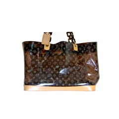 Louis Vuitton XXL Tortoise Plastic and Leather Tote